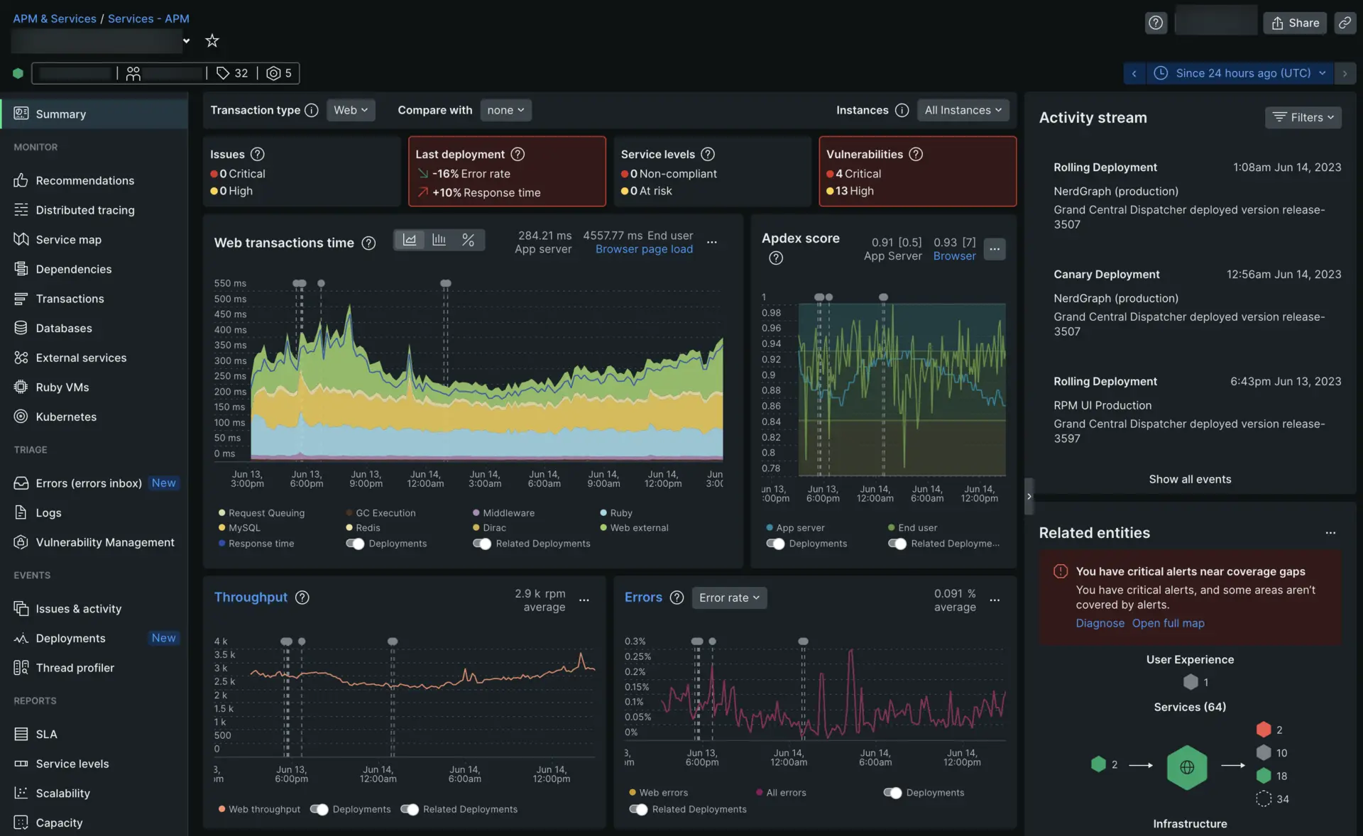 New Relic APM Example
