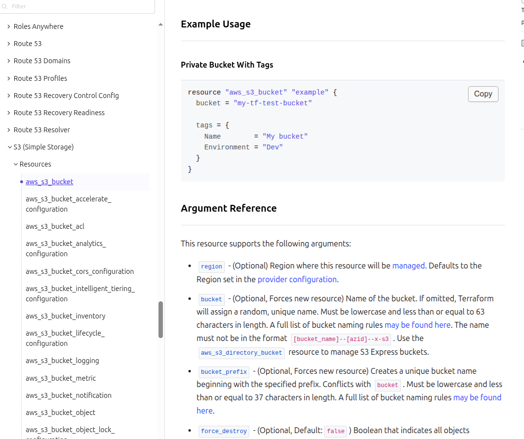 Terraform Registry S3 Example