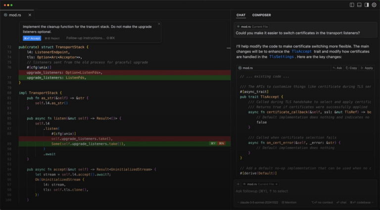 Cursor Editor Screenshot